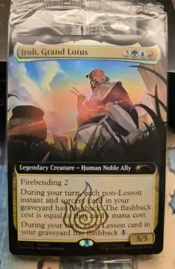 SEALED Iroh, Grand Lotus - Extended Art Foil Promo - BoxLunch Magic MTG Avatar - Image 1