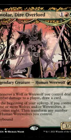 Tovolar, Dire Overlord LP Light Play Innistrad: Midnight Hunt MTG [11448] - Image 1