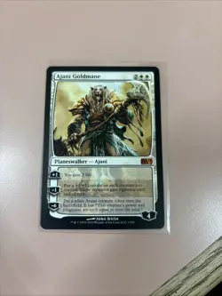 Ajani Goldmane NM-LP Core Set 2011 (M11) Regular MTG - Image 1
