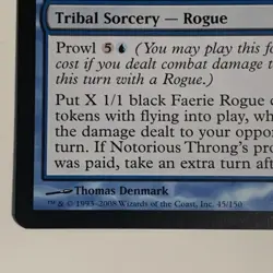 Notorious Throng LP Morningtide MTG MAGIC THE GATHERING - Image 2