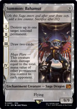 Summon: Bahamut Final Fantasy Magic MTG NM - Image 1
