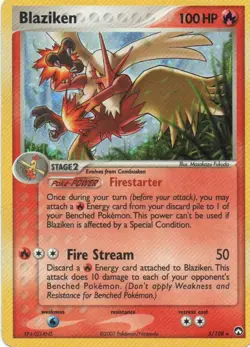 Pokemon: Power Keepers: Holofoil Blaziken: Lightly Played Condition - Image 1