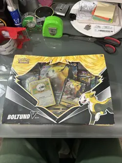 Pokemon TCG Boltund V Box Sealed Promo Cards + 4 Booster Packs - Factory Sealed - Image 1