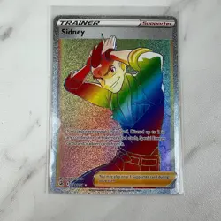 Pokemon Sidney 279/264 Fusion Strike NM Full Art Secret Rainbow Rare Card 2021 - Image 1