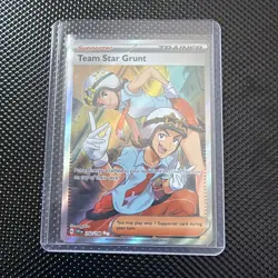 Pokemon TCG Team Star Grunt 242/198 SV Scarlet Violet Base Set Ultra RareNM - Image 1