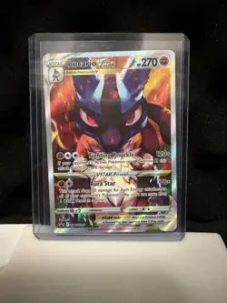 Lucario VStar Black Star Promo SWSH291 Full Art Crown Zenith Pokemon #SWSH291 NM - Image 1