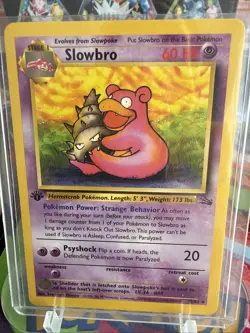 Pokemon TCG Slowbro Fossil 1st Edition Uncommon Card 43/62 Never Played, NM! - Image 1