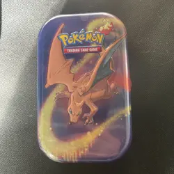 Pokemon 2019 Kanto Powers Empty Tin Charizard No Cards Coin Included - Image 1