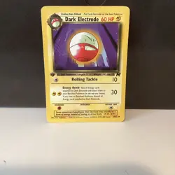 Pokemon Dark Electrode 34/82 Team Rocket Regular Uncommon 1st Edition Stage 1 6. - Image 1