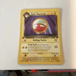 Pokemon Dark Electrode 34/82 Team Rocket Regular Uncommon 1st Edition Stage 1 6. - Image 4