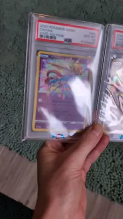 2020 Pokemon Vivid Voltage Zacian #082 & Zamazenta #102 SEQUENTIAL PSA 10 GEM MT - Image 2