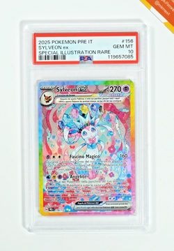 Pokemon PSA 10 Sylveon ex #156 Alternative Evoluzioni Prismatiche 2025 Italiano - Image 1