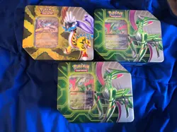 3 Brand New Sealed Pokemon TCG Black Friday Tins 15 Packs Total - Image 1