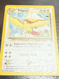 Pokemon PIDGEOT 2/18 (Non Holo Promo) Southern Islands - HP/Heavy Play - Image 3