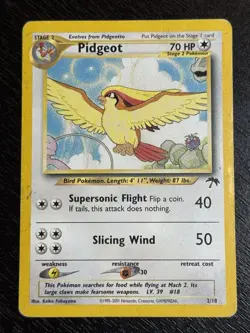 Pokemon PIDGEOT 2/18 (Non Holo Promo) Southern Islands - HP/Heavy Play - Image 4