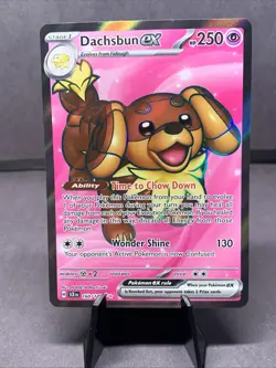 Pokemon TCG Dachsbun EX 160/142 Sv07: Stellar Crown Full Art Holo Rare NM/M - Image 1