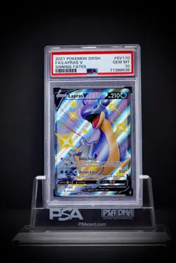 2021 Pokemon SWSH FA Lapras V Shining Fates SV110 PSA 10 - Image 4
