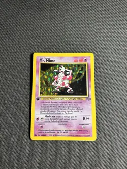 Pokemon TCG Mr. Mime 6/64 1st Edition Jungle Holo MP - Image 3