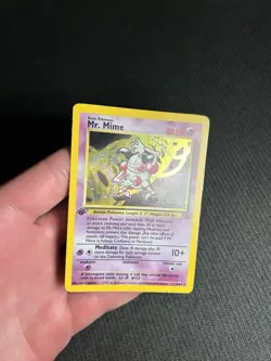 Pokemon TCG Mr. Mime 6/64 1st Edition Jungle Holo MP - Image 5