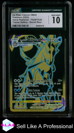 CALYREX VMAX POKEMON TG29/TG30 2022 ASTRAL RADIANCE HOLO ENGLISH CGC 10 - Image 1