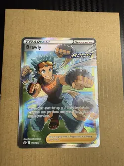 Pokemon Brawly (Full Art) Ultra Rare Holo SWSH06: Chilling Reign 188/198 NM - Image 1