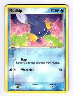 Mudkip - 058/100 Crystal Guardians #58 (2006) Common LP Pokemon - Image 1