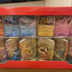 Pokemon TCG Prismatic Evolutions 8pack Mini Tins and Promos (No Packs) - Image 3
