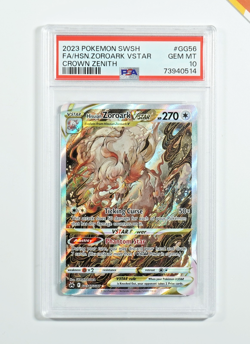Pokemon PSA 10 Zoroark Vstar #GG56 Full Art Crown Zenith 2023 English - Image 1