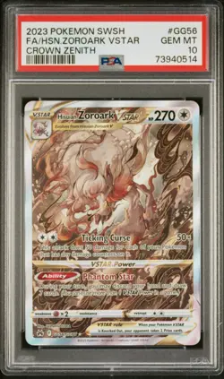 Pokemon PSA 10 Zoroark Vstar #GG56 Full Art Crown Zenith 2023 English - Image 2