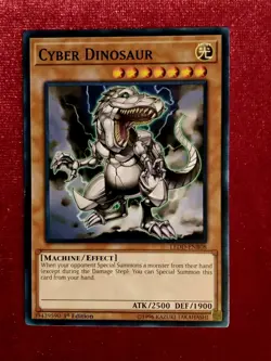 Yu-Gi-Oh! - Cyber Dinosaur LEDD-ENB08 1st Edition Regular Common Unplayed Mint+ - Image 1
