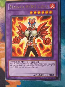 Yu-Gi-Oh! 3X Masked HERO Goka GENF-EN094 Rare Unlimited Edition Near Mint - Image 4