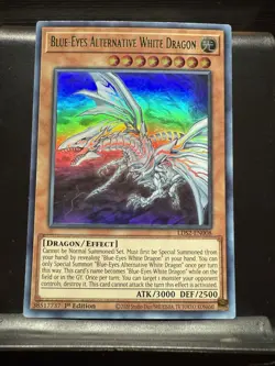 Yugioh! Blue-Eyes Alternative White Dragon (Green) - LDS2-EN008 - Ultra Rare - 1 - Image 1