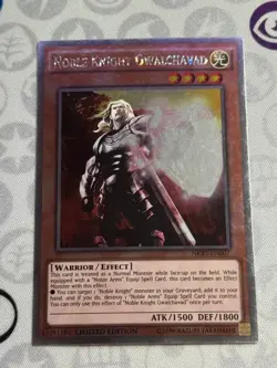 Noble Knight Gwalchavad (NKRT-EN007) - Platinum Rare (VLP) - Yugioh - Image 1