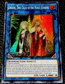 Isolde, Two Tales Of The Noble Knights AMDE-EN052 Yugioh 1st Edition Super Rare - Image 1