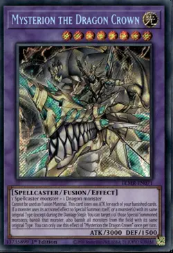 Mysterion the Dragon Crown 1st Ed Secret Rare BLMR-EN071 Yu-Gi-Oh! - Image 1