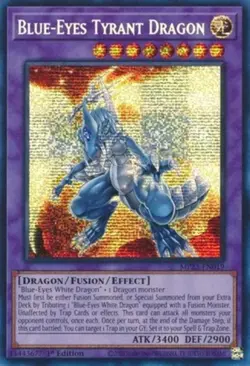 Yugioh! LP Blue-Eyes Tyrant Dragon - MP23-EN019 - Prismatic Secret Rare - 1st Ed - Image 1