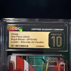 Usopp (042) (Parallel) OP10-042 Royal Blood Foil CGC PRISTINE 10 - Image 3