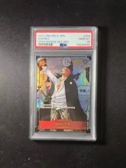 2024 ONE PIECE EMPERORS IN THE NEW WORLD MANGA ALT ART #004 SHANKS PSA 10 ER26 - Image 1