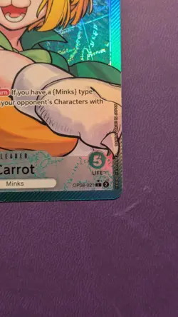 One Piece Carrot OP08-021 Alt Art Leader Two Legends NM English - Image 2