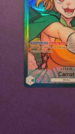 One Piece Carrot OP08-021 Alt Art Leader Two Legends NM English - Image 3