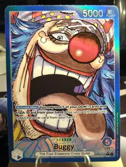 One Piece - Emperors In The New World - Buggy Alt Art Leader English OP09-42 - Image 1