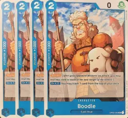 One Piece TCG - 4er Playset - OP03-050 Boodle UC/EN/NM - Image 1