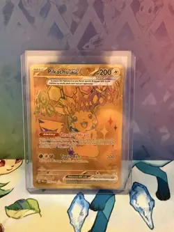 Pokemon TCG Pikachu EX Hyper Rare Card 179/131 Prismatic Evolutions NM/Mint - Image 1