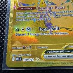 Pokemon Pikachu EX TCG Prismatic Evolutions Gold Hyper Rare Card 179/131 - Image 5