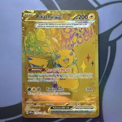 Pokemon Pikachu EX TCG Prismatic Evolutions Gold Hyper Rare Card 179/131 #2 - Image 1