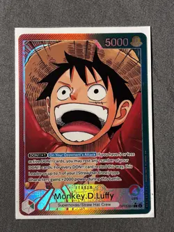 One Piece TCG OP13-001 Monkey D. Luffy Alt Art Leader AA Card Game CCG English - Image 1