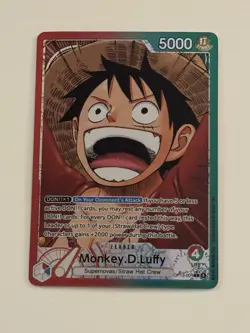One Piece TCG OP13-001 Monkey D. Luffy Alt Art Leader AA Card Game CCG English - Image 1