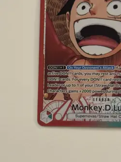 One Piece TCG OP13-001 Monkey D. Luffy Alt Art Leader AA Card Game CCG English - Image 5