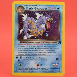 Pokemon TCG English Card Team Rocket WOTC Prerelease Dark Gyarados 8/82 Holo - Image 1