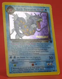 Pokemon TCG English Card Team Rocket WOTC Prerelease Dark Gyarados 8/82 Holo - Image 3